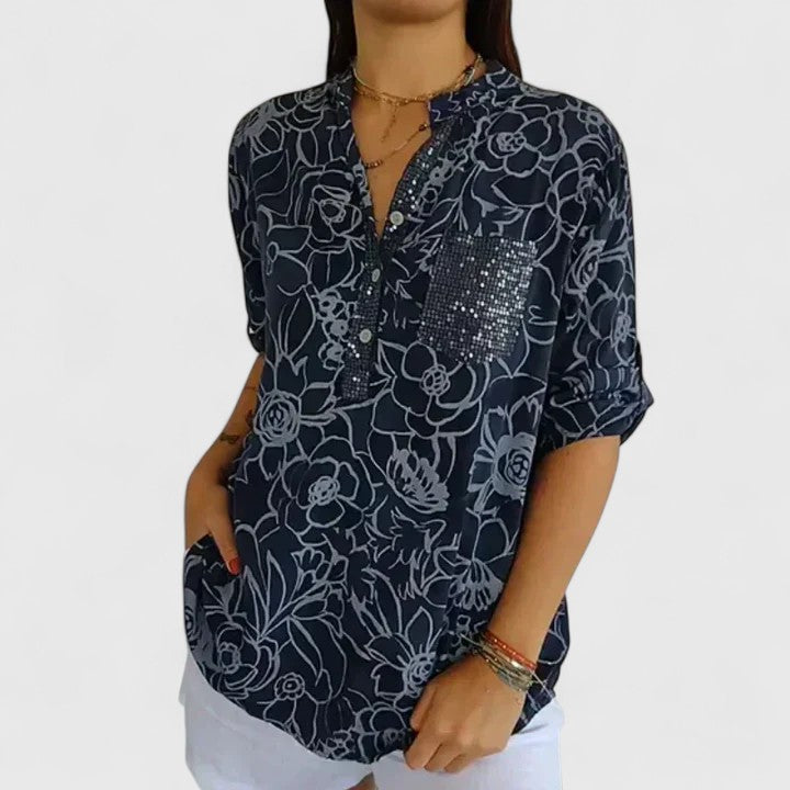 Rhezlynn Women's Sophisticated Blouse - Elegant Fashion Top for Any Occasion